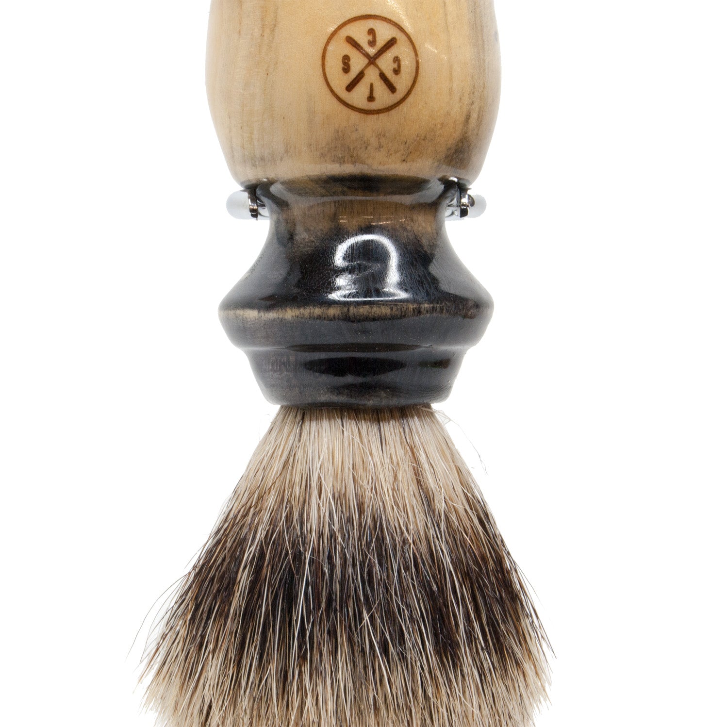CTSC Original Shave Brush- Maple, black detail